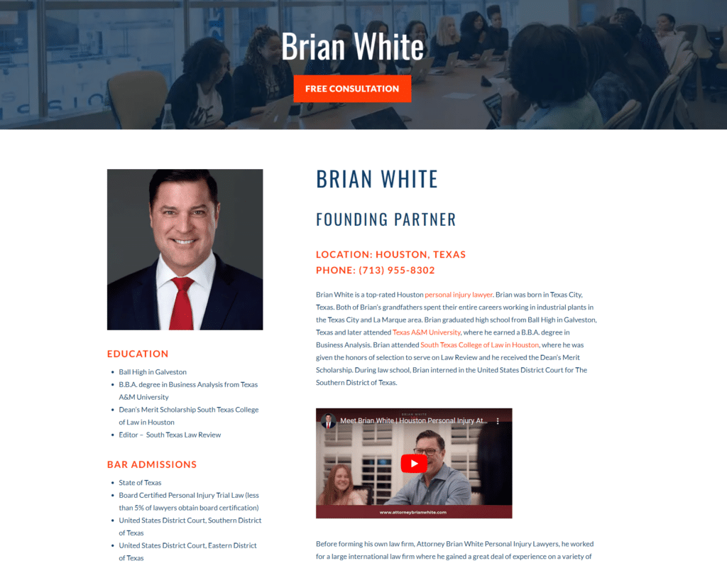 Attorney Bryan White Bio Page