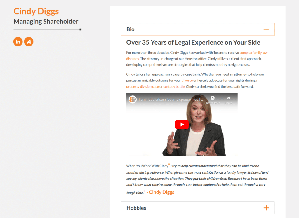 Attorney Cindy Diggs Bio Page