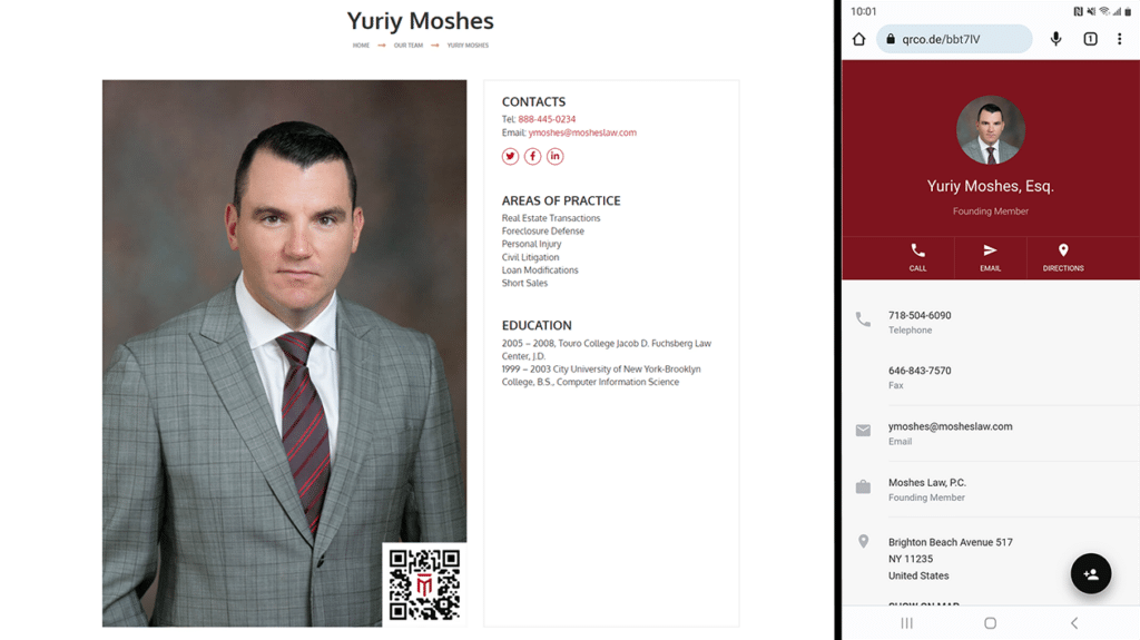 Attorney Yuriy Moshes Bio Page