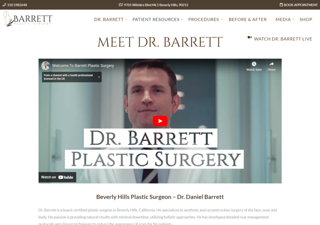 Dr. Daniel Berrett Bio Page